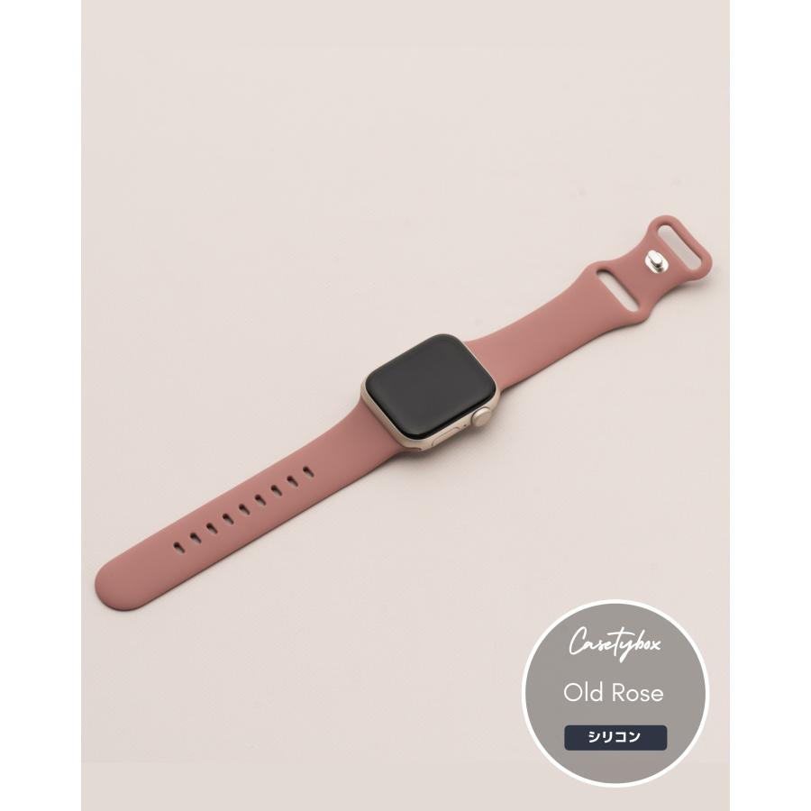 大人くすみカラー 高級シリコン使用 アップルウォッチ バンド シリコン