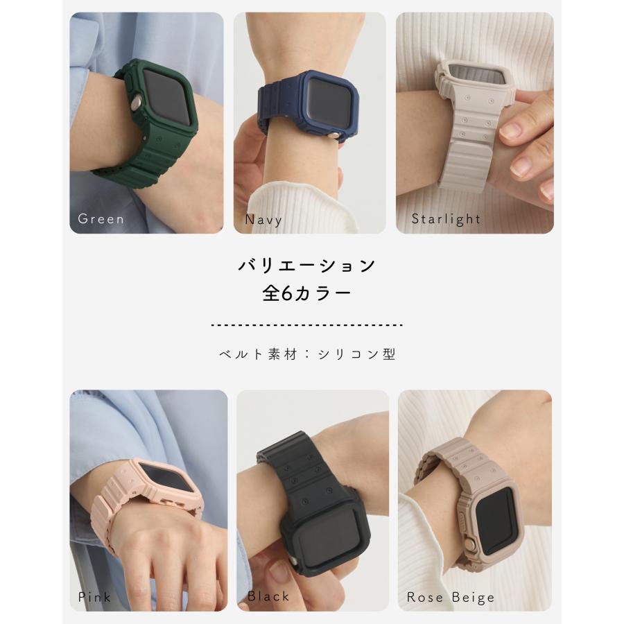 アップルウォッチ バンド apple watch スポーツ SE シリコン ラバー