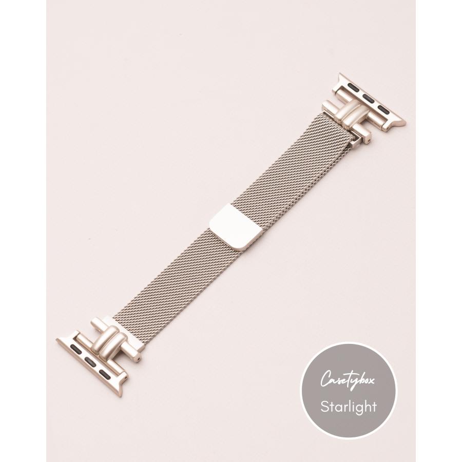 アップルウォッチ バンド apple watch ステンレス レディース メッシュ