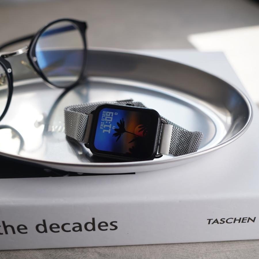 ベルト幅 18mm】 ミラネーゼループ スマートウォッチ ベルト 腕時計