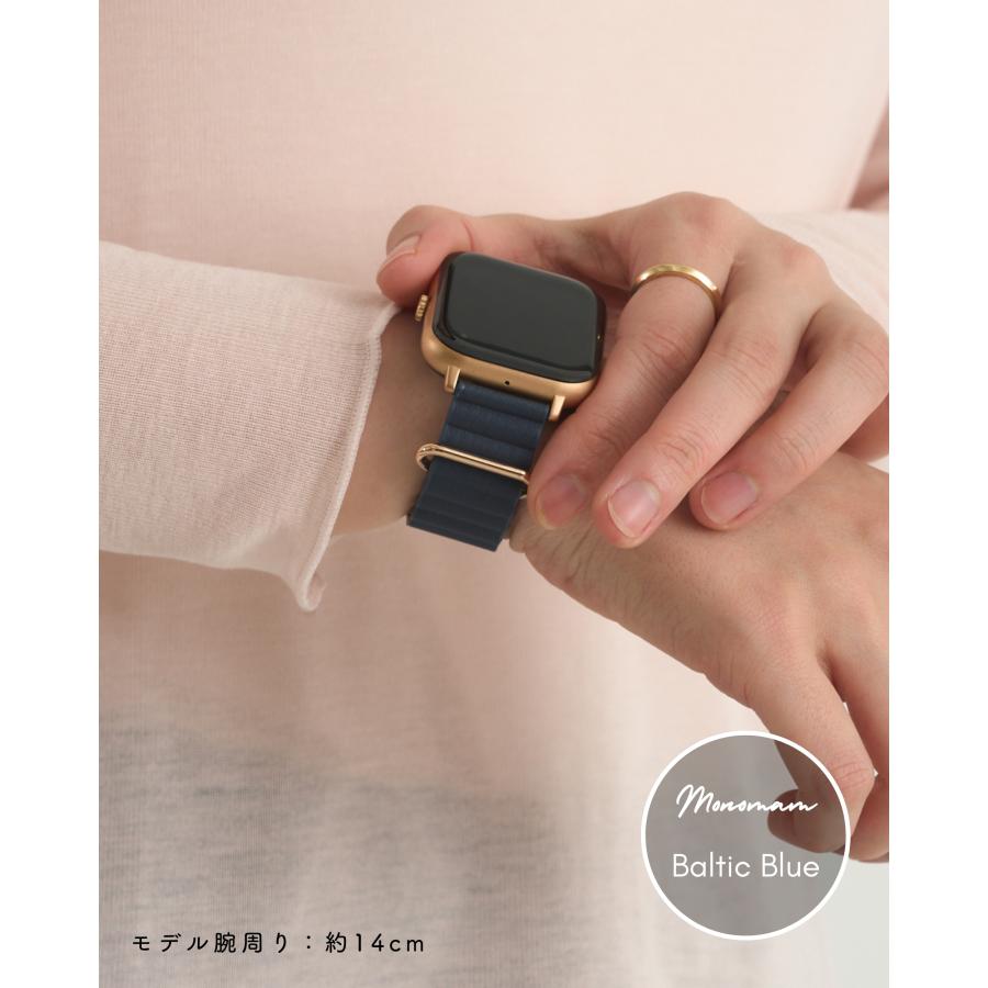 ベルト幅 18mm/20mm】 スマートウォッチ ベルト マグネット レザー