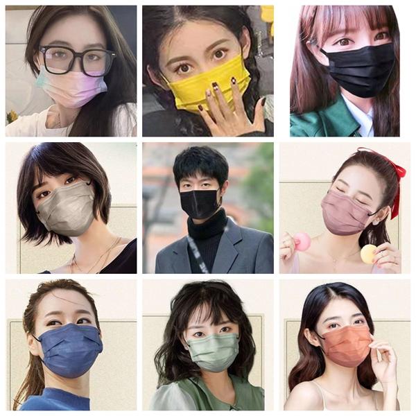 お試し カラー マスク 7枚入り お得購入 大人用 キッズ用 桜 不織布