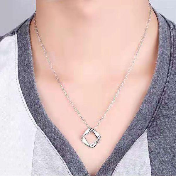 2wayネックレス with you あなたと ペア プラチナ仕上げ ジュエリー 黒