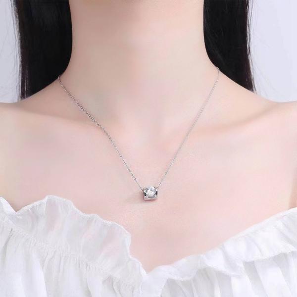 ネックレス ミニハート 金属アレルギー対応 czダイヤ ハートモチーフ 