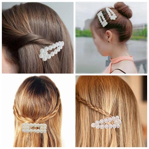 レディース パール ヘアピン スリーピン 大きな パッチンピン 大きめ