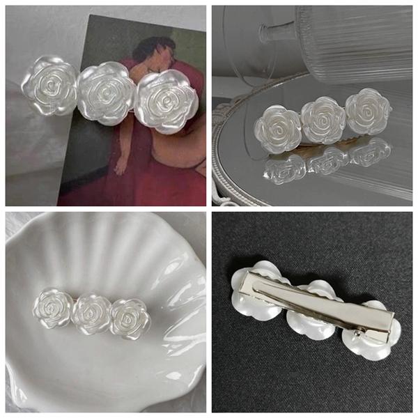 ヘアクリップ ヘアピン はなクリップ ピン レディース オトメツバキ花  