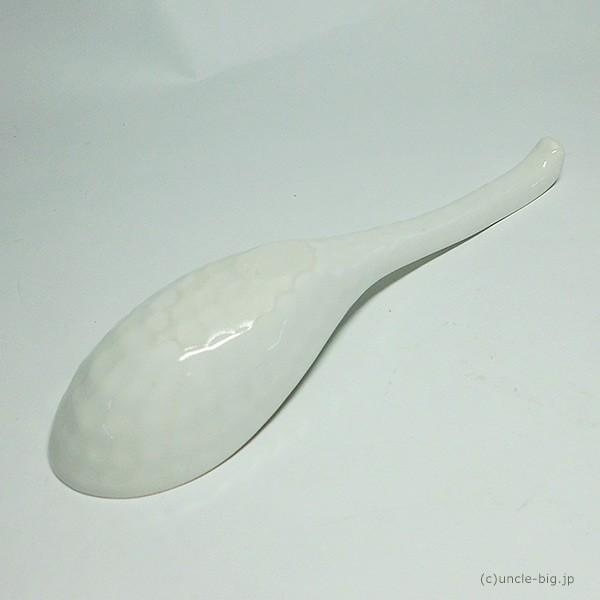 鍋用レンゲ 大きいレンゲ 白 21.5cm 1個 日本製 : アンクル 鍋用レンゲ 大きいレンゲ 白 21.5cm 1個 日本製 : アンクル