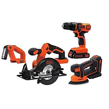 高評価のクリスマスプレゼント v Black Decker 日本では買えない そんな商品も見つかる輸入特化専門店 Max 4kitcdcmsl 並行輸入品 Tool 4 Kit Combo Drill Cordless ドリル ドライバー レンチ Swastikboutiques Lk