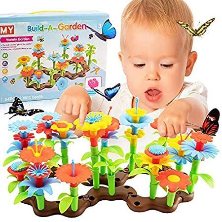 【正規販売店】 Toy Stem 54PCS Toys, Building Garden Flower Educational Plays【並行輸入品】 Game Stacking その他