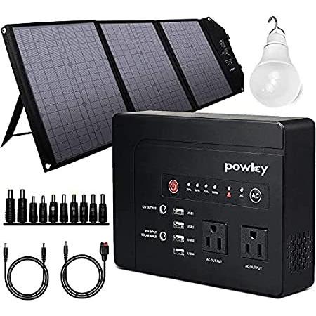 【送料関税無料】 200W Solar Generator Kit, 146Wh Portable Power Station with Pure Sine Wave 【並行輸入品】 その他避難器具