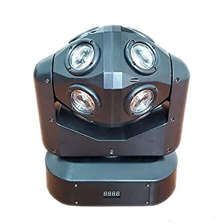50W Portable LED Spot Moving Head RGBW 4 Color Light with Colorful Ring 10/12 Channels for Party Disco Dj Show DMX-512 by U`King 4pcs One Set Stage Lights 