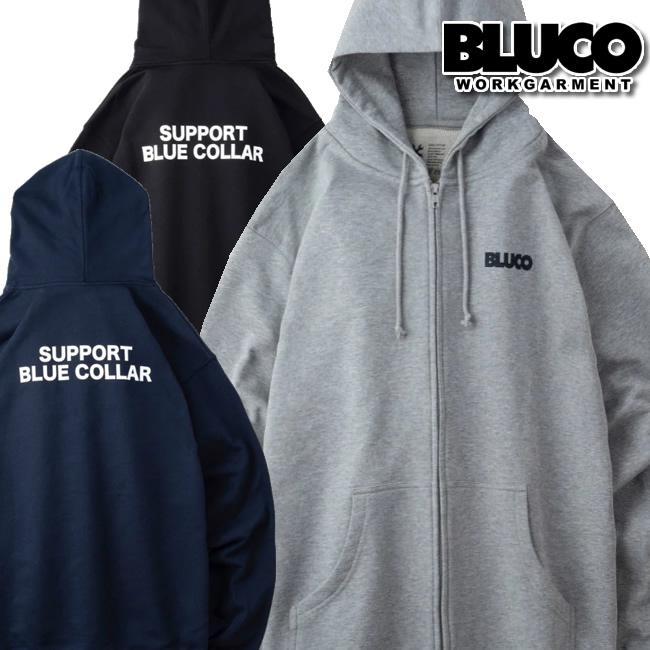 BLUCO セール ブルコ スウェットジップフーディ フルジップ