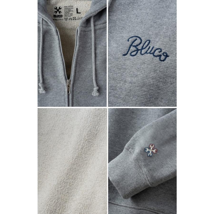 BLUCO セール ブルコ スウェットジップフーディ ヘビーパイル ジップ 