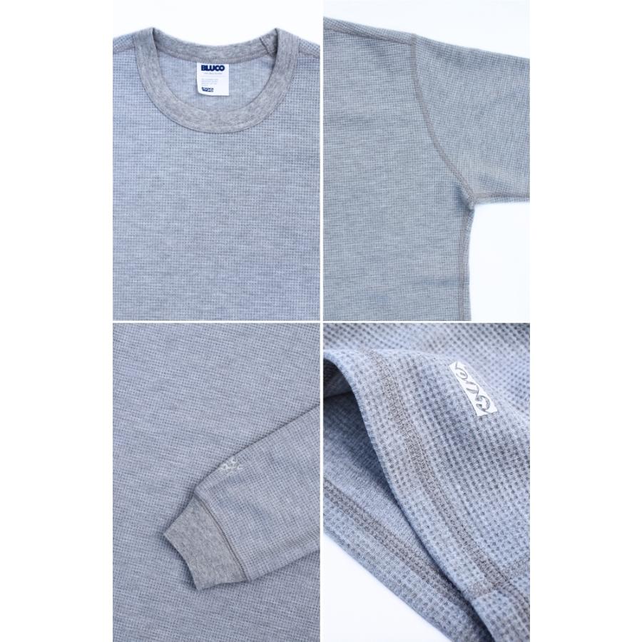 セール BLUCO ブルコ サーマルシャツ クルーネック ロンT メンズ CREW NECK THERMAL SHIRT 長袖Tシャツ | BLUCO | 07