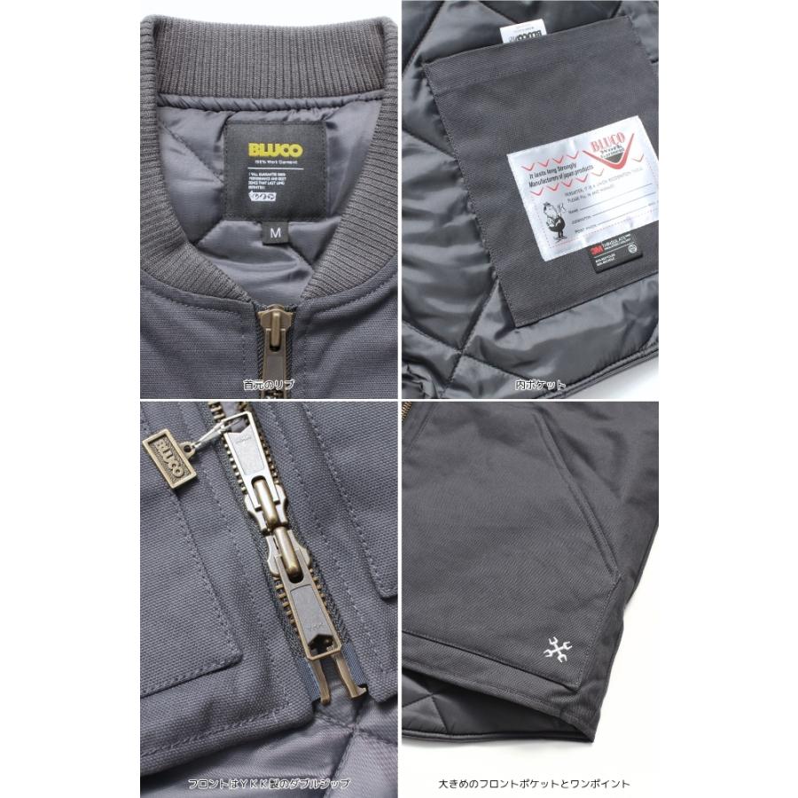 BLUCO（ブルコ） セール リブダック ワークベスト メンズ 155-35-013