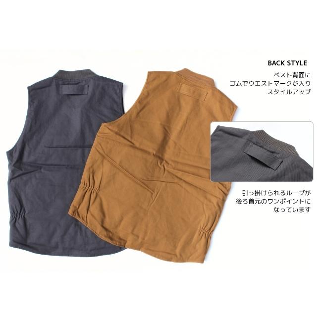 希少カラー　BLUCO WORK GARMENT ブルコ ベスト 全3色【BLUCO/ブルコ】2024AW「Crew Neck Quilting Vest/クルーネック