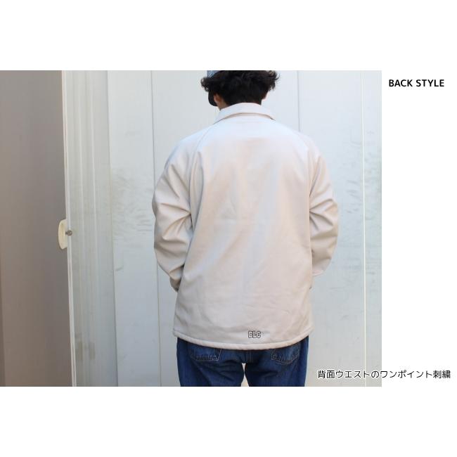 【BLUCO】ストレッチワームコーチジャケット　サイズ：L　色：アイボリー STRETCH WARM COACH JACKET – BLUCO. INC