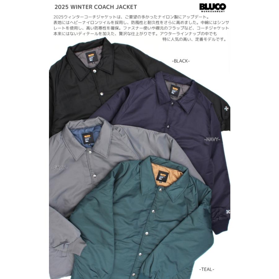 BLUCO（ブルコ） コーチジャケット キルティング 中綿 WINTER COACH