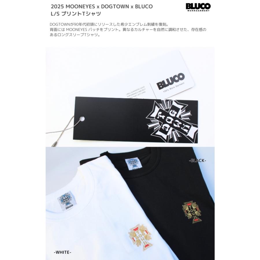 BLUCO（ブルコ） 長袖Tシャツ ロンT ドッグタウン ムーンアイズ 158-12
