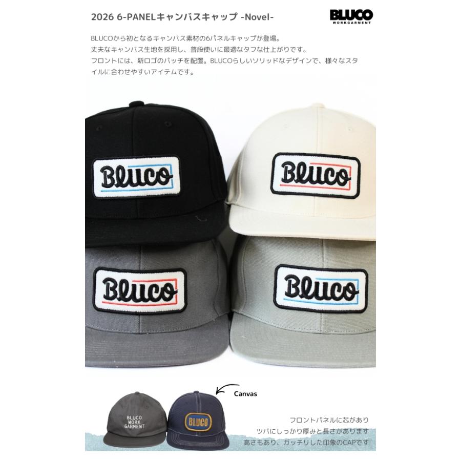 BLUCO（ブルコ） CAP 6パネルキャンバスキャップ -Novel- 161-61-044
