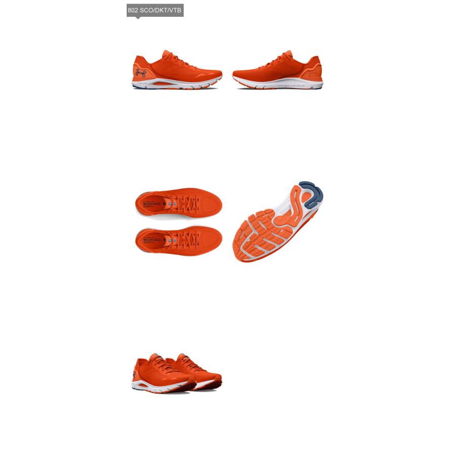 アンダーアーマー クリアランス メンズ ランニングシューズ UA ホバー ソニック6 ワイド スニーカー 靴 軽量 衝撃吸収 クッション性 幅広 通気性 3026821｜underarmour-heat｜05