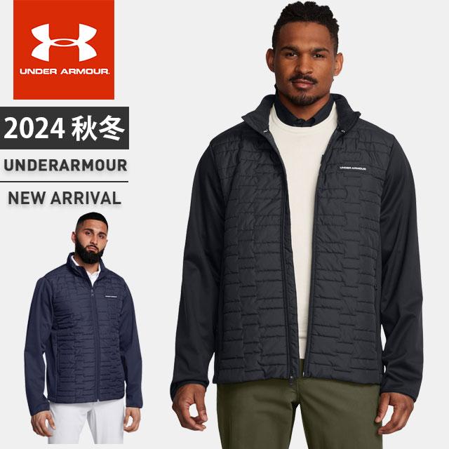 アンダーアーマーゴルフ　UAコールドギア ジャケット ☆アンダーアーマー メンズ ゴルフ ダウン アウター ジップアップ 長袖