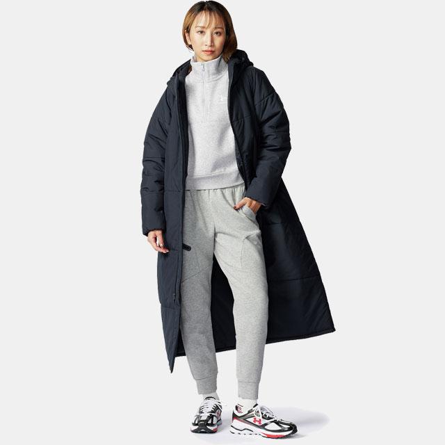 ☆アンダーアーマー レディース ベンチコート ロングコート ☆アンダーアーマー レディース ベンチコート ロングコート