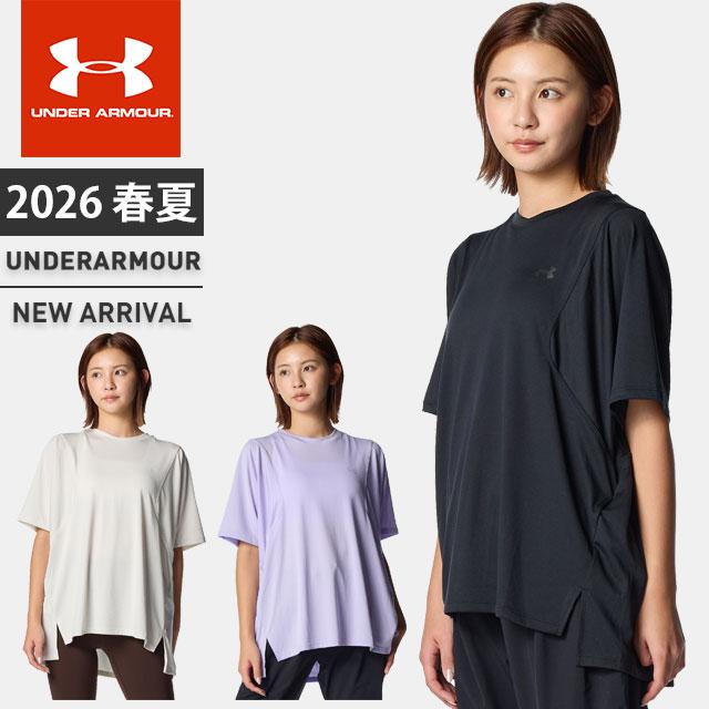 レディース用チャンピオンTシャツ、アンダーアーマーTシャツ アンダーアーマー公式】 UAテック オーバーサイズ ショートスリーブT