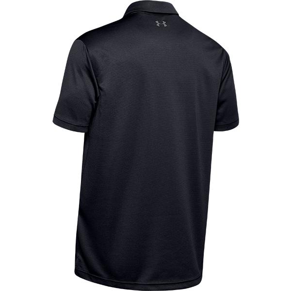UNDER ARMOUR - 残少 L アンダーアーマー ゴルフ テック 長袖 ポロシャツ @9350円 黒 UNDER ARMOUR アンダーアーマー ゴルフウェア 長袖シャツ 秋 冬