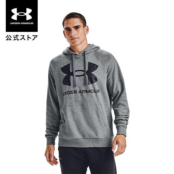 【40%OFF】公式 アンダーアーマー UNDER ARMOUR UA メンズ トレーニング パーカー ライバルフリース フーディー 〈ビッグロゴ〉 1357093｜underarmour｜05