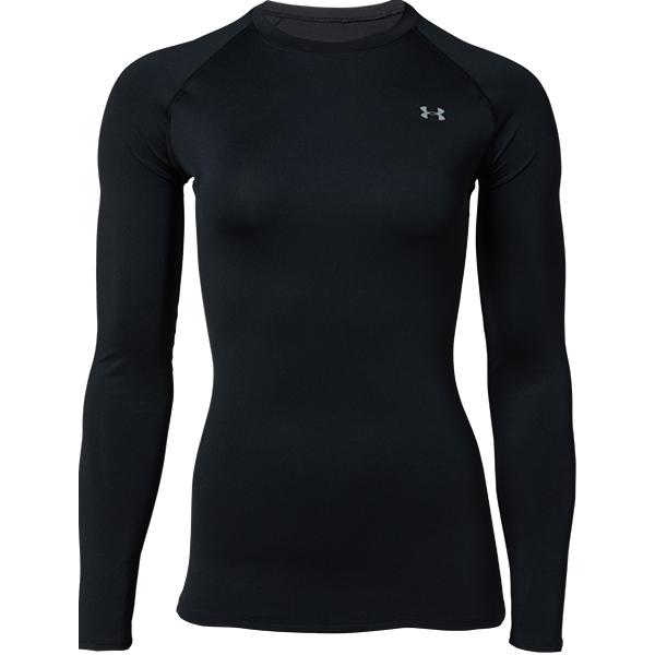 公式 アンダーアーマー UNDER ARMOUR レディース トレーニング ベースレイヤー UA ヒートギア クルー ウィメンズ アンダーシャツ インナー 長袖 1358604 | UNDER ARMOUR | 02