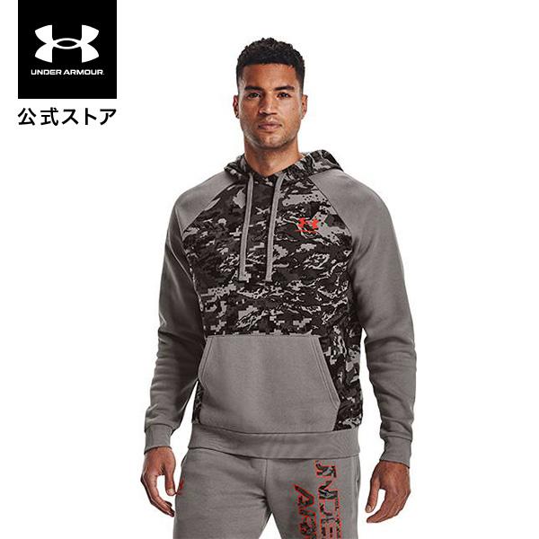 セール価格 公式 アンダーアーマー UNDER ARMOUR UAライバルフリース フーディー カモ スクリプト トレーニング メンズ