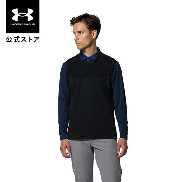 セール価格 公式 アンダーアーマー UNDER ARMOUR UA メンズ ゴルフ インテリニット セーター ベスト 1369334