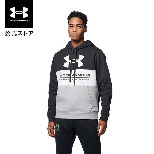 【50OFF】公式 アンダーアーマー UNDER ARMOUR UA UAライバルフリース カラーブロック フーディー ビッグロゴ
