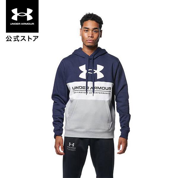 【50OFF】公式 アンダーアーマー UNDER ARMOUR UA UAライバルフリース カラーブロック フーディー ビッグロゴ