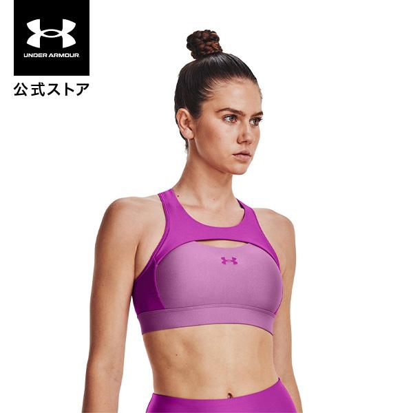 公式 アンダーアーマー UNDER ARMOUR レディース トレーニング スポーツブラ クロスバックブラ ミディアムサポート 〈フロント