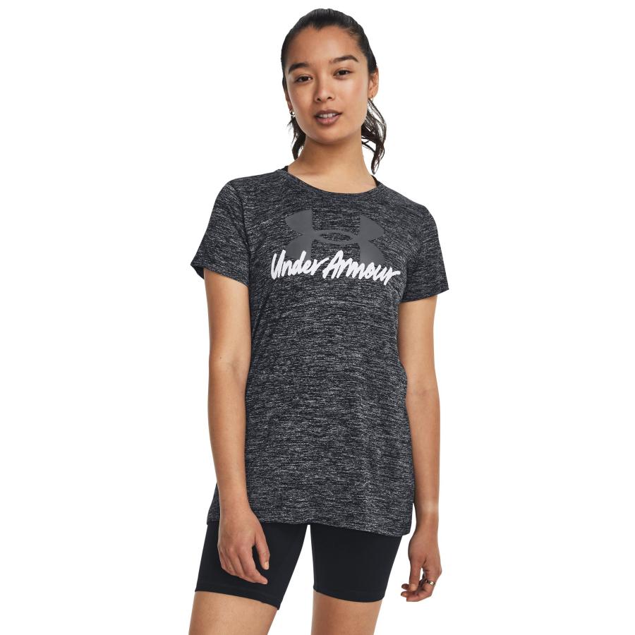 セール価格 公式 アンダーアーマー UNDER ARMOUR ウィメンズ トレーニング Tシャツ UAテック ツイスト グラフィック ショート