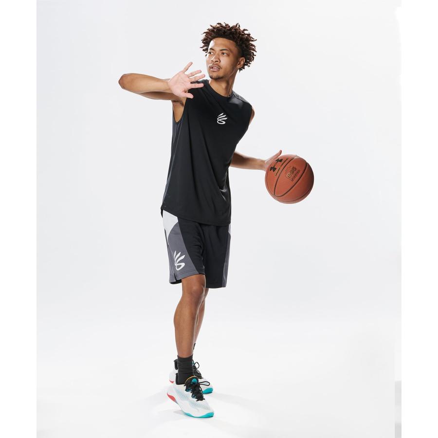 公式 アンダーアーマー UNDER ARMOUR UA カリー テック ロゴ スリーブレス シャツ （バスケットボール／MEN ） 1384721 タンクトップ ノースリーブ シャツ｜underarmour｜06