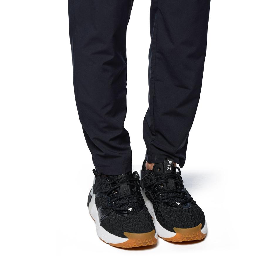 アンダーアーマー UA ナイロン 上下セット パーカー パンツ BK 新品 S UNDER ARMOUR トレーニングウェア 上下 メンズ アンダーアーマー