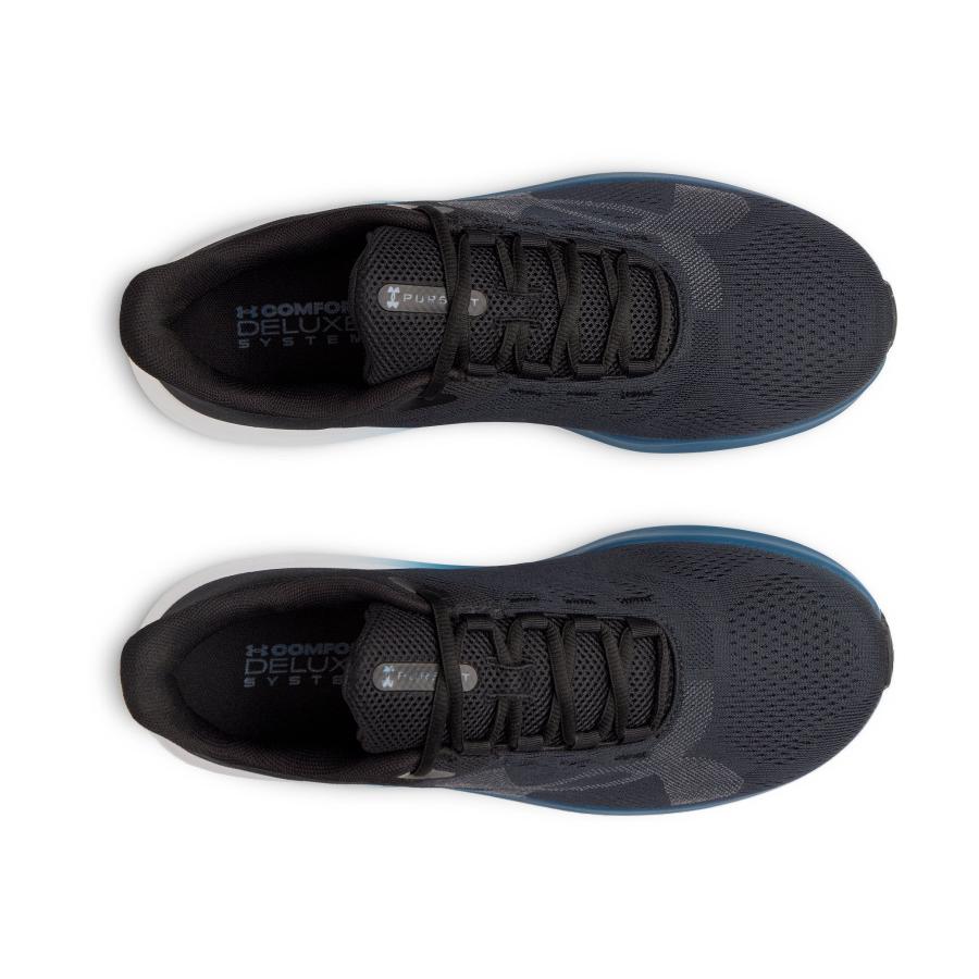 公式 アンダーアーマー UNDER ARMOUR メンズ UAチャージド パスート4 ビッグロゴ Run シューズ ランシュー 0陸上 マラソン 6000597の画像
