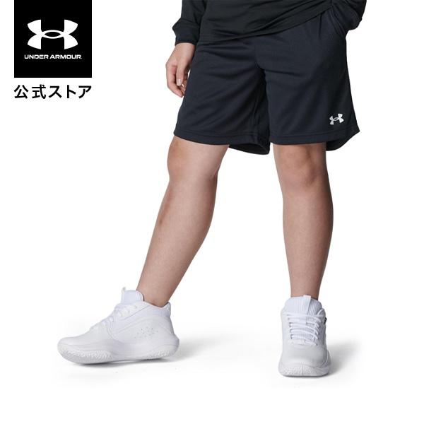 公式 アンダーアーマー UNDER ARMOUR キッズ UAゾーン メッシュショーツ Basketball ハーフパンツ バスパン ショートパンツ 半ズボン バスケ 6010341 ブラック | UNDER ARMOUR