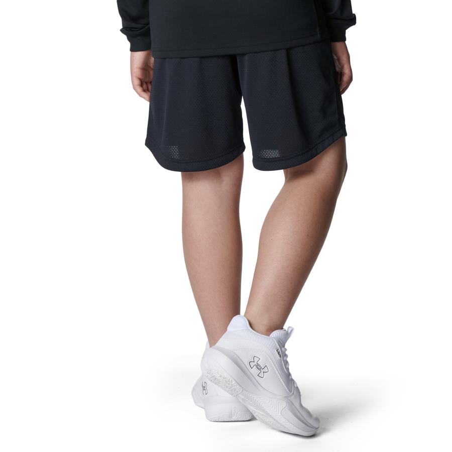公式 アンダーアーマー UNDER ARMOUR キッズ UAゾーン メッシュショーツ Basketball ハーフパンツ バスパン ショートパンツ 半ズボン バスケ 6010341 ブラック | UNDER ARMOUR | 01