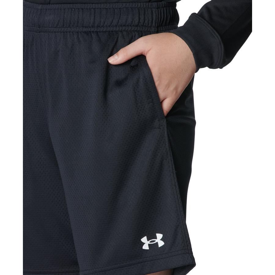 公式 アンダーアーマー UNDER ARMOUR キッズ UAゾーン メッシュショーツ Basketball ハーフパンツ バスパン ショートパンツ 半ズボン バスケ 6010341 ブラック | UNDER ARMOUR | 03