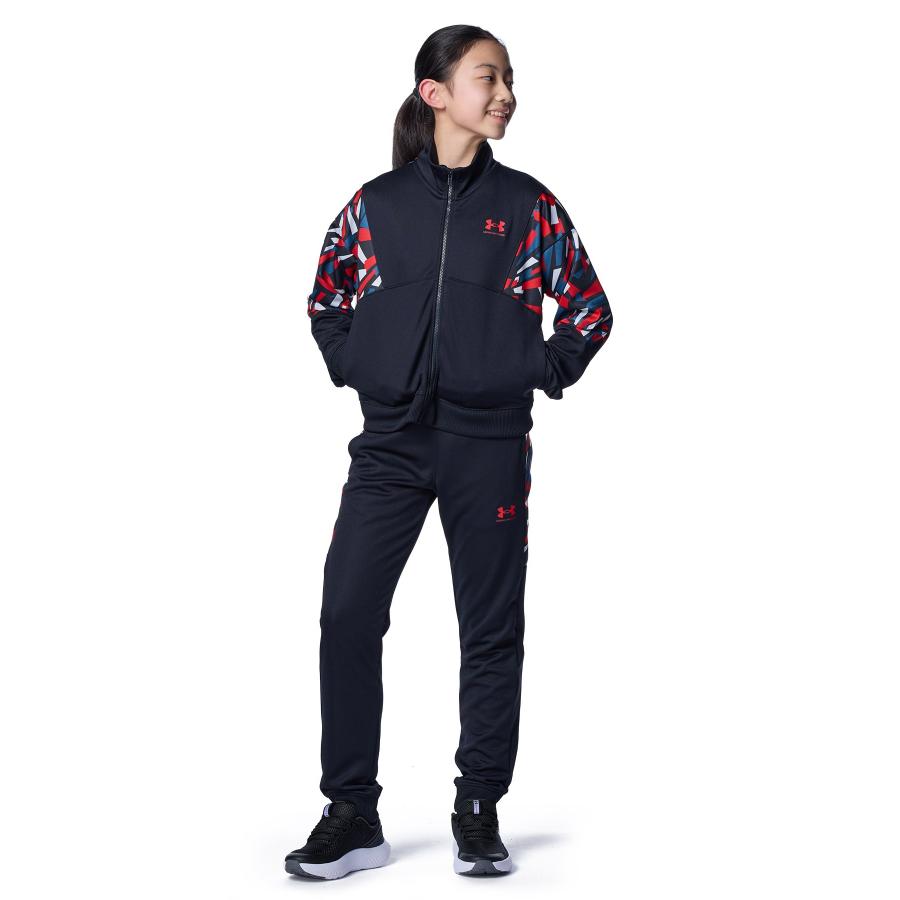 【30％OFF】公式 アンダーアーマー UNDER ARMOUR キッズ UAプリント ブロック トラックパンツ Train ジャージ ジャージパンツ 00 6012489 ブラック / レッド | UNDER ARMOUR | 05
