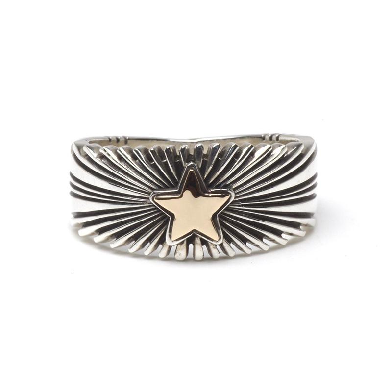 PAT BEDONIE パットべドニー 14K 3/8 STAR SUNBURST RING : UNDERFIELD 