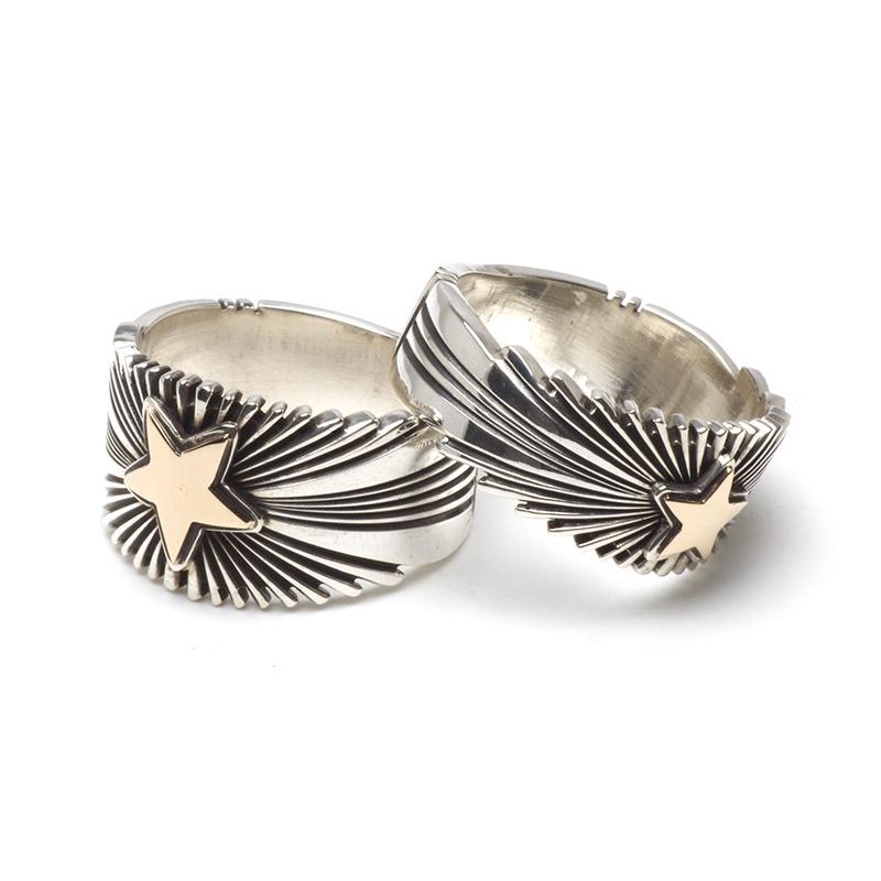 PAT BEDONIE パットべドニー 14K 3/8 STAR SUNBURST RING : UNDERFIELD 