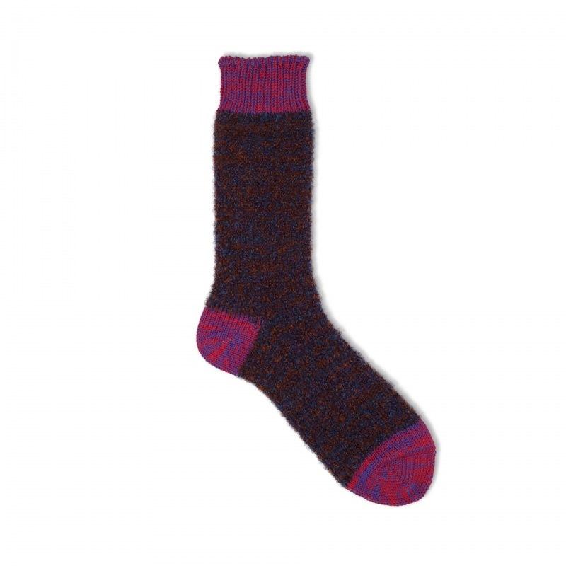 BRU NA BOINNE × decka Mohair Wool Socks-Mix Color 靴下｜underfieldonline｜05