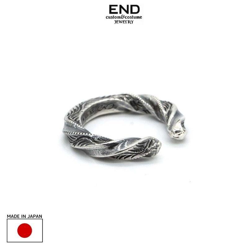 アクセサリー END OLD ENGLAVED ROD RING END CUSTOM JEWELLERS OLD ENGLAVED ROD RING : UNDERFIELD