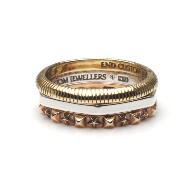 アクセサリー END CUSTOM JEWELLERS 3SQUAREJACOBIANRING END CUSTOM JEWELLERS 3 SQUARE JACOBIAN RING リング