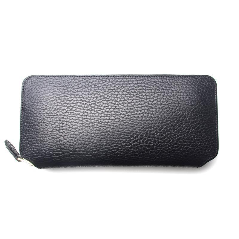 フットザコーチャー LONG ZIP WALLET ロングジップウォレット 黒茶 foot the coacher (フットザコーチャー) LONG ZIP WALLET